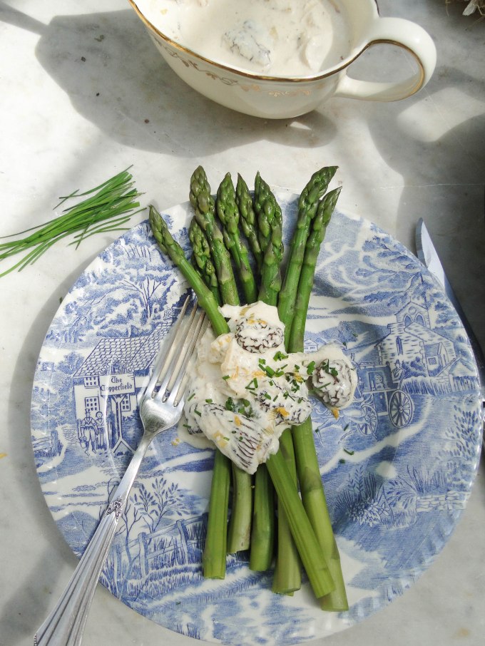 green asparagus morilles-2