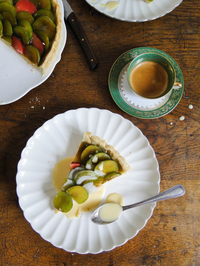 reine claude plum tart-5