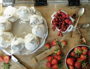 Easter meringue wreath-12